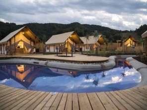 Luxury Glamping in Safari Tents with Spa & Waterpark in Podčetrtek, Slovenia